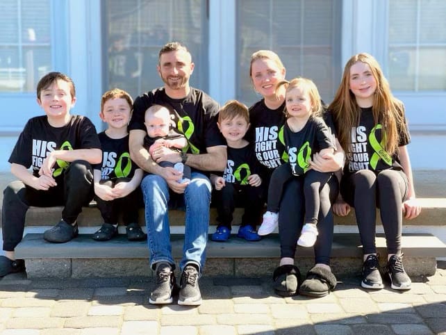 Guests at one of Goodness Village's apartments, the Beidler family