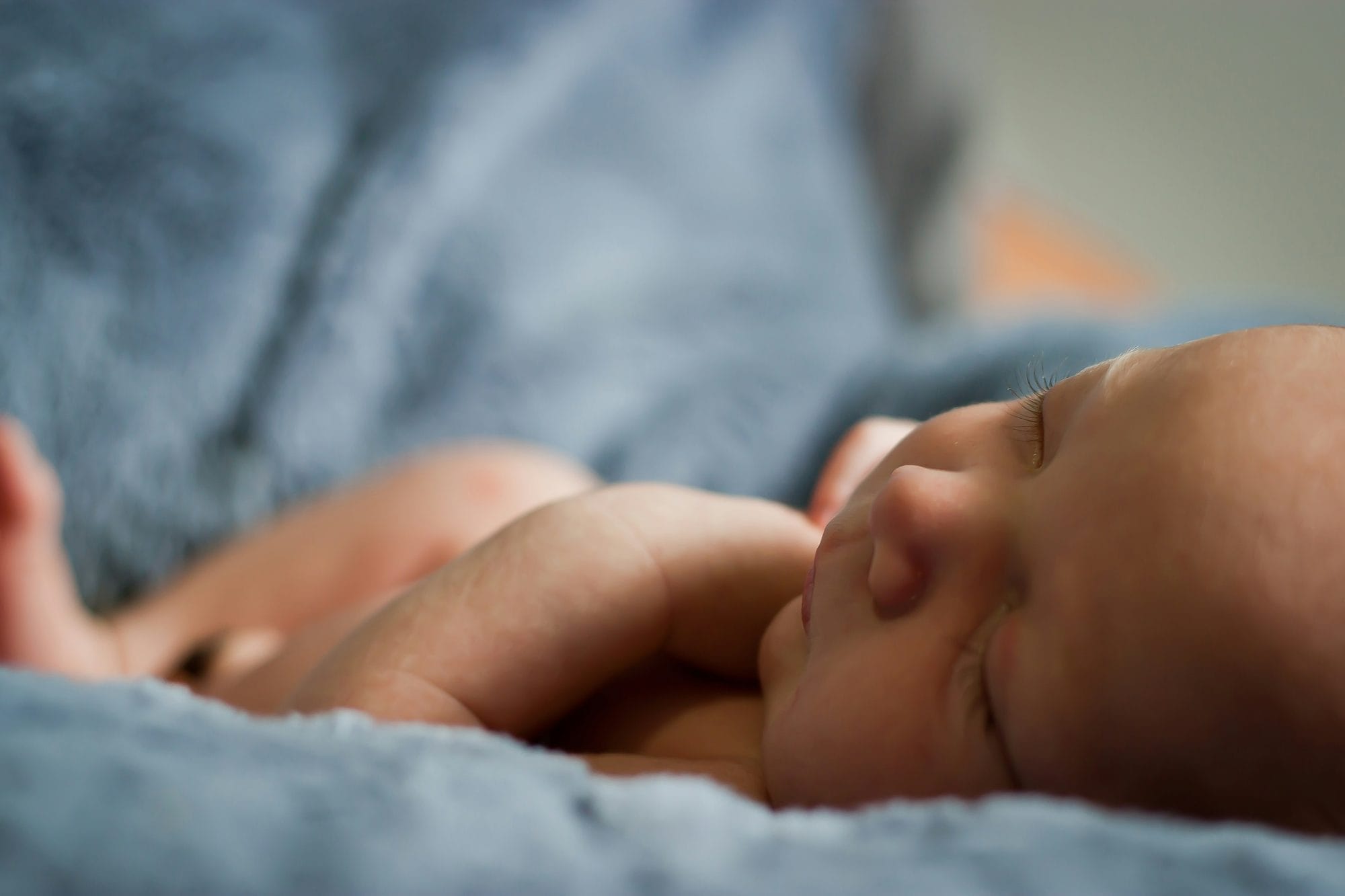 closeup of a newborn