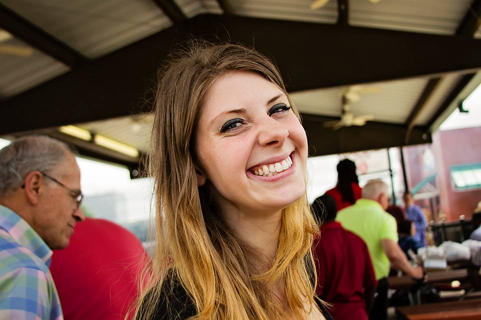 Young woman smiling