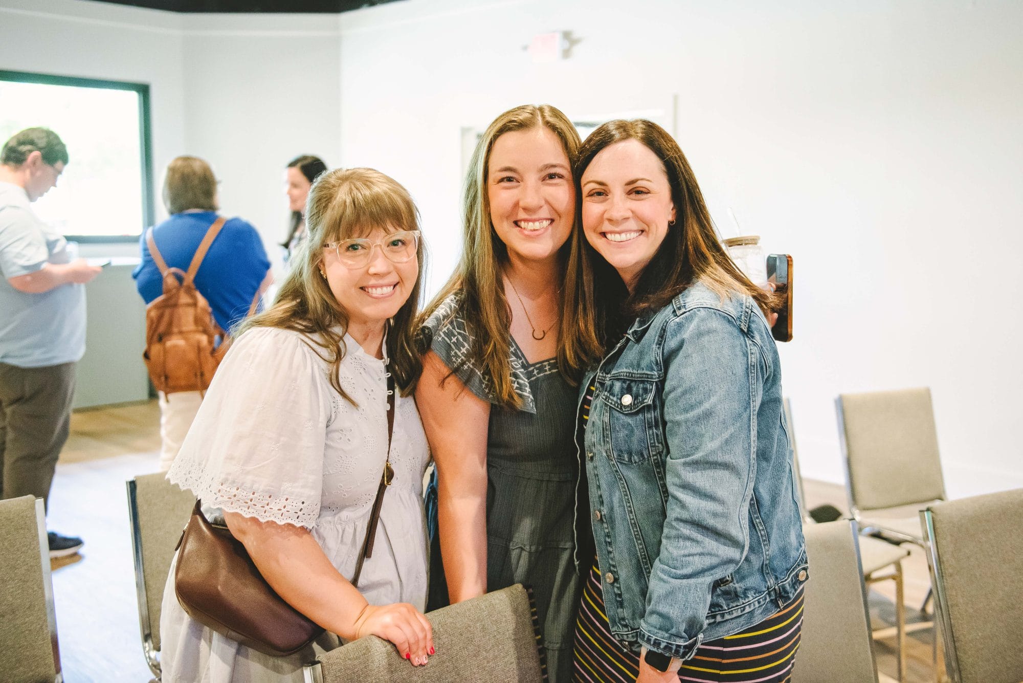 Epoch Church members after a service